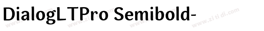 DialogLTPro Semibold字体转换